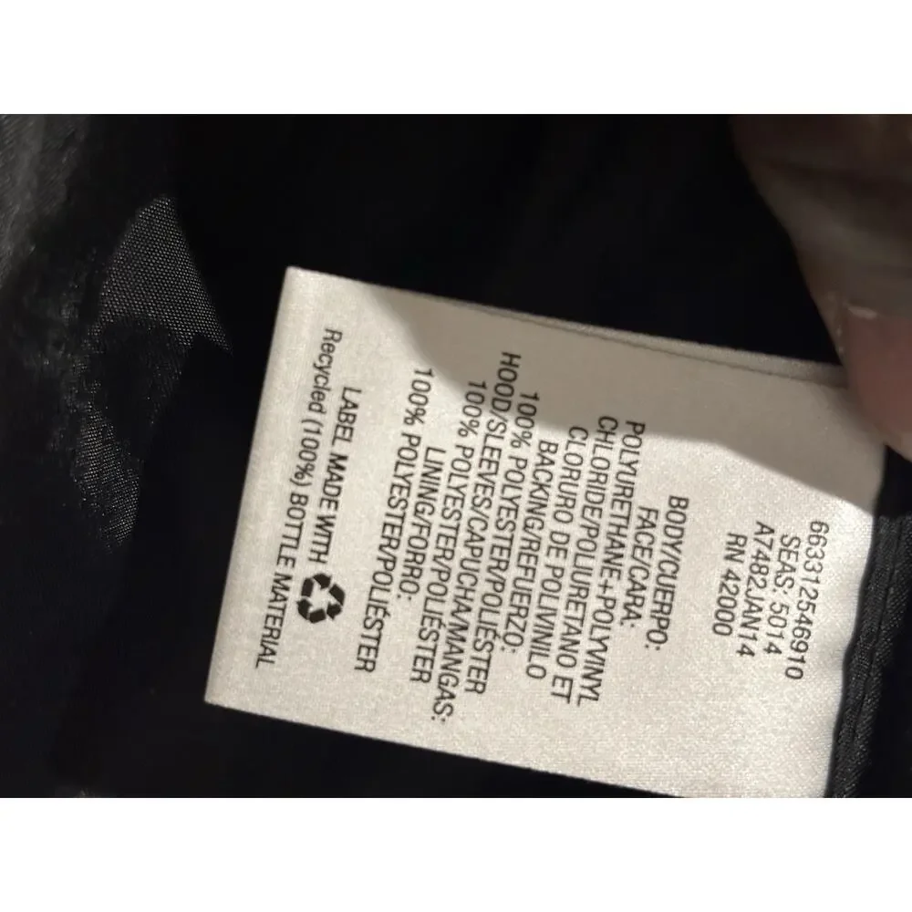 Route 66 Black Jacket With Hood Size 10/12 With 8 Pockets Boys Jacket